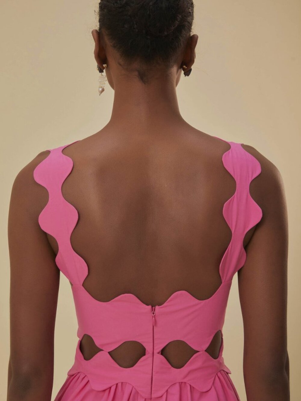 Farm Rio Pink Cut-Out Midi Dress XL NWT! - Picture 5 of 10